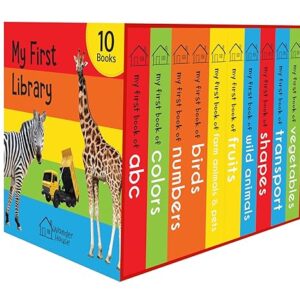 My First Library: Boxset of 10 Board Books for Kids
