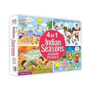 Ratna's 4 in 1 Indian Seasons Jigsaw Puzzle for Kids - Set of 4